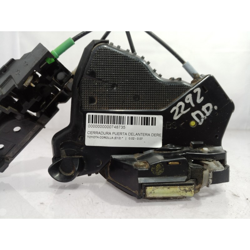 Recambio de cerradura puerta delantera derecha para toyota corolla (e12) referencia OEM IAM   