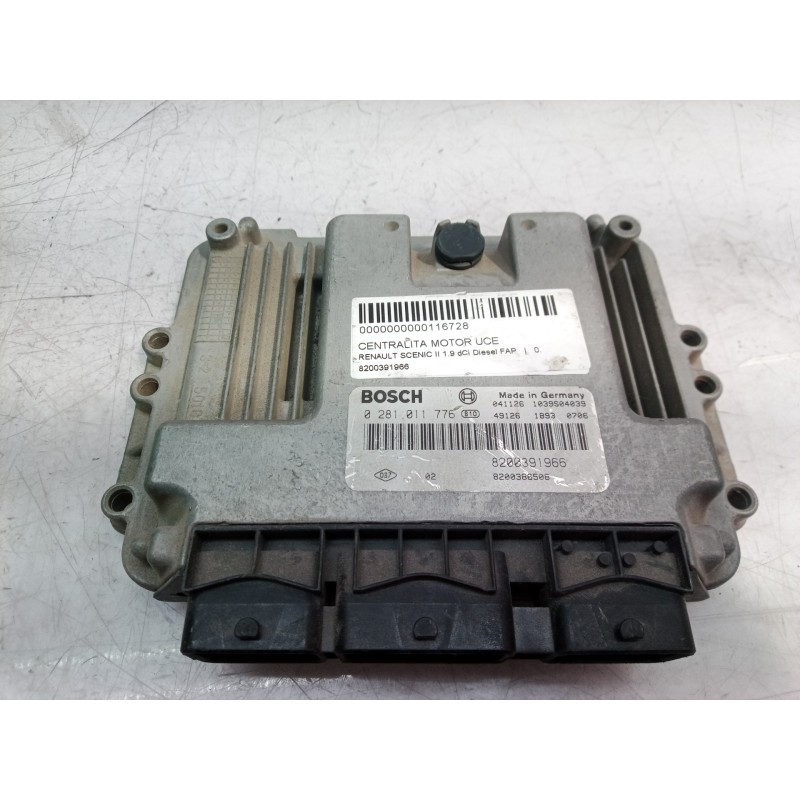 Recambio de centralita motor uce para renault scenic ii 1.9 dci diesel fap referencia OEM IAM 0281011776 0281011776 8200391966