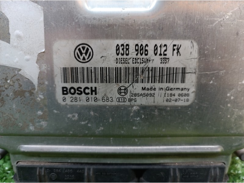 Recambio de centralita motor uce para seat leon (1m1) 1.9 tdi referencia OEM IAM 038906012FK  0281010683