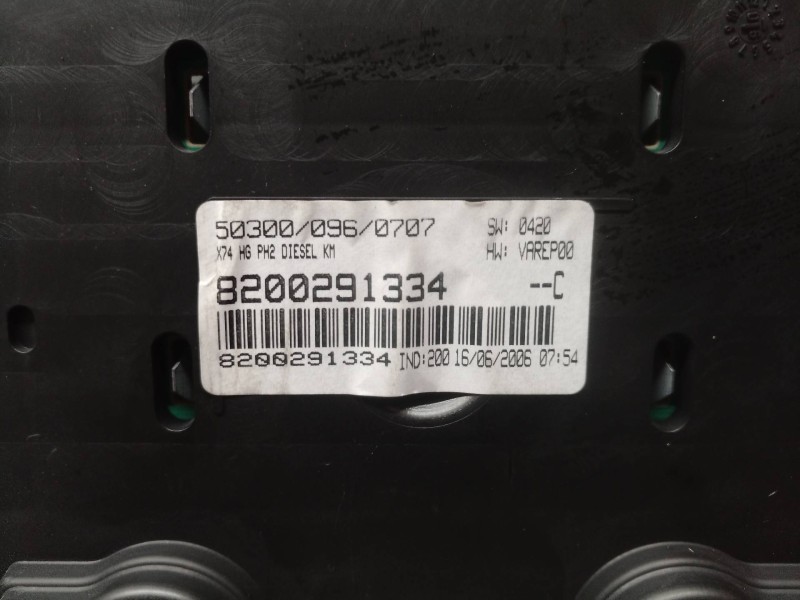 Recambio de cuadro instrumentos para renault laguna ii (bg0) authentique referencia OEM IAM 8200291334 8200291334 8200291334