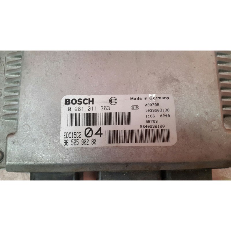 Recambio de centralita motor uce para peugeot 807 sv referencia OEM IAM 1940E3 0281011363 