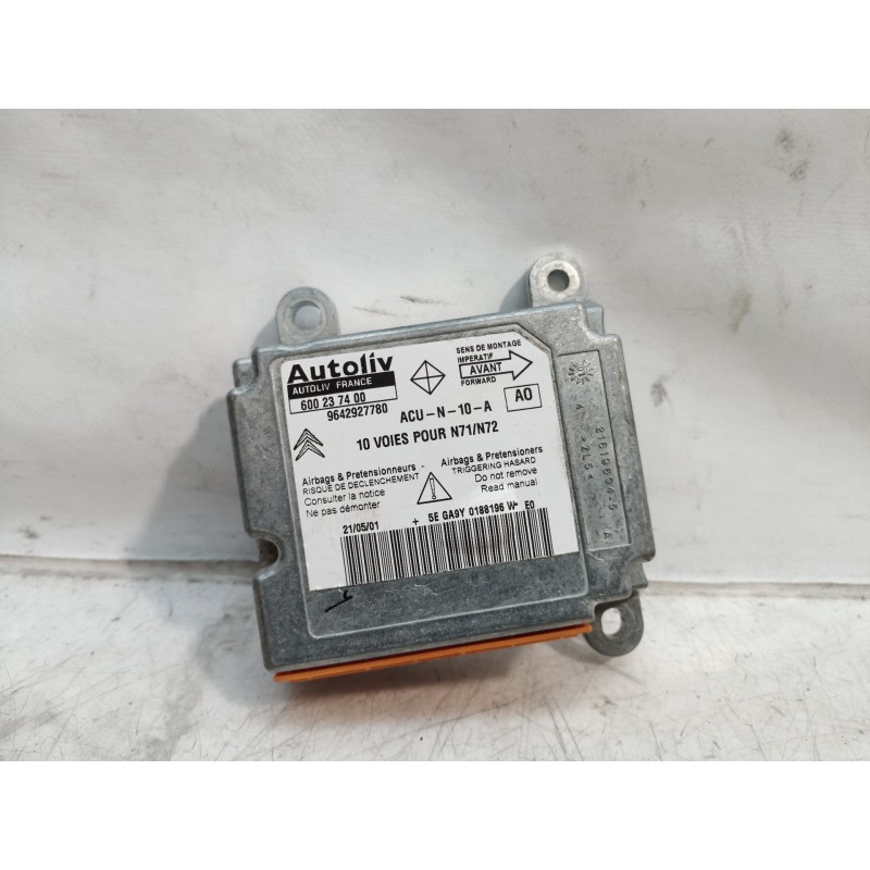 Recambio de centralita airbag para citroën xsara berlina 1.6 16v tonic referencia OEM IAM 9642927780 9642927780 600237400