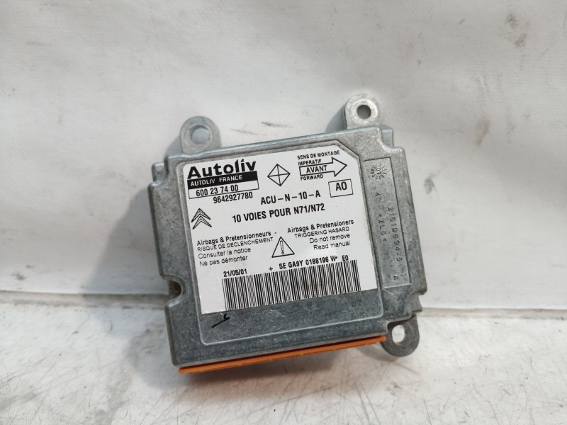 Recambio de centralita airbag para citroën xsara berlina 1.6 16v tonic referencia OEM IAM 9642927780 9642927780 600237400