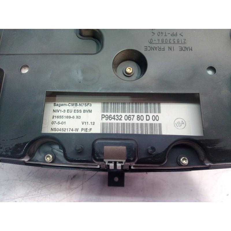 Recambio de cuadro instrumentos para citroën xsara berlina 1.6 16v tonic referencia OEM IAM P9643206780 P9643206780 P9643206780