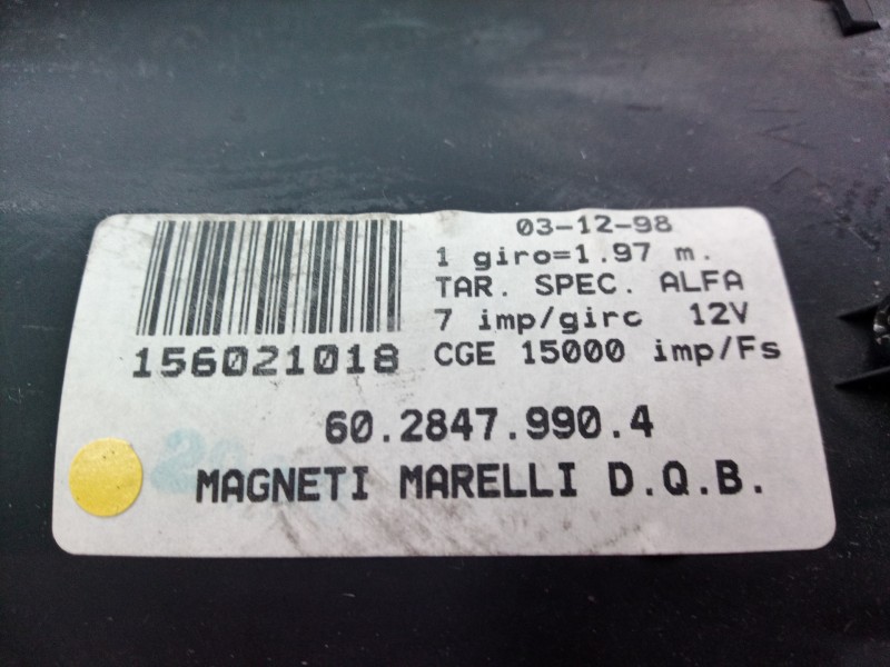 Recambio de cuadro instrumentos para alfa romeo 166 2.4 jtd distinctive referencia OEM IAM 6028479904 6028479904 6028479904