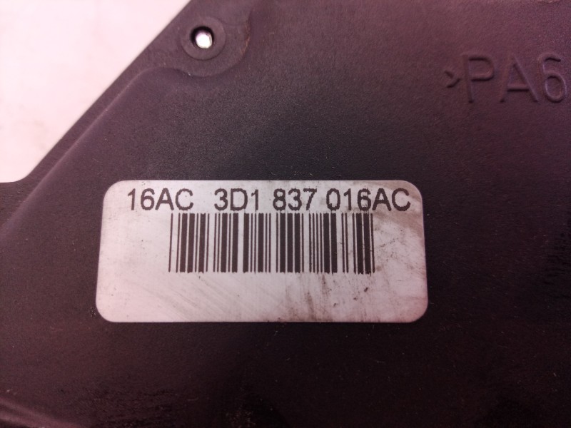 Recambio de cerradura puerta delantera derecha para volkswagen touran (1t2) traveller referencia OEM IAM 3D1837016AC 3D1837016 3