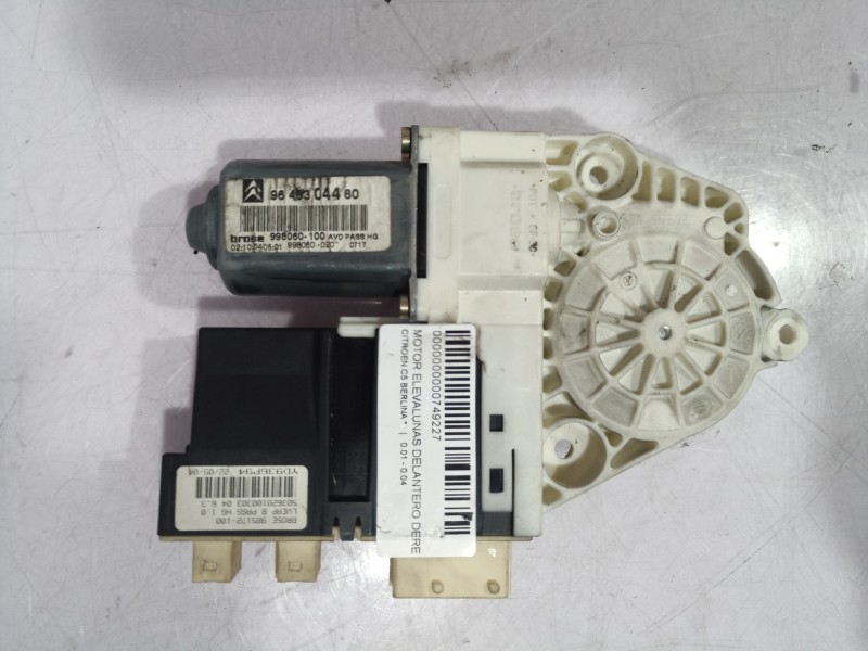 Recambio de motor elevalunas delantero derecho para citroën c5 berlina referencia OEM IAM 9649304480 9649304480 9649304480