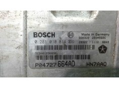Recambio de centralita motor uce para chrysler voyager (rg) 2.5 crd se referencia OEM IAM 0281010814 0281010814 0281010814 2
