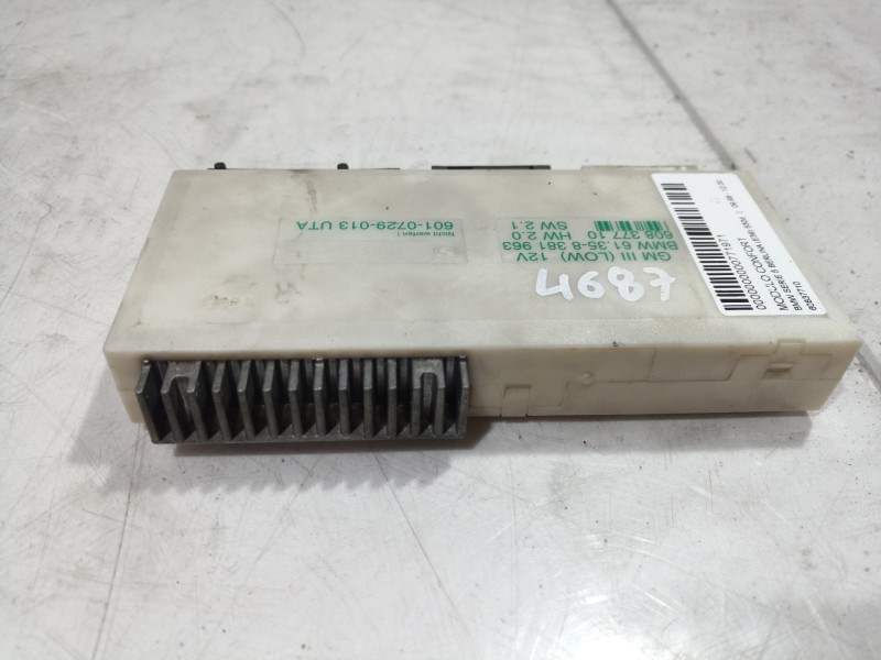 Recambio de modulo confort para bmw serie 5 berlina (e39) 530d referencia OEM IAM 60837710 60837710 60837710