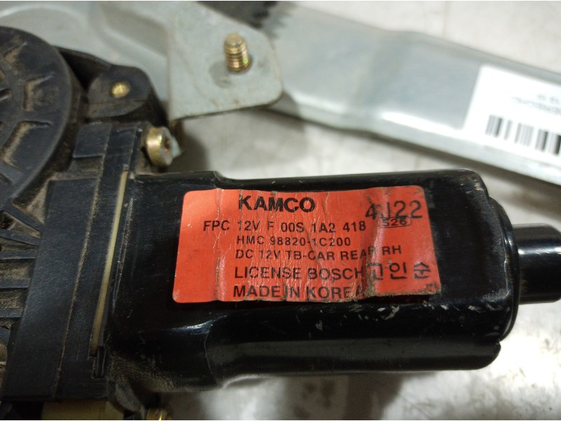 Recambio de elevalunas trasero derecho para kia picanto 1.1 active referencia OEM IAM 988201C200 988201C200 988201C200