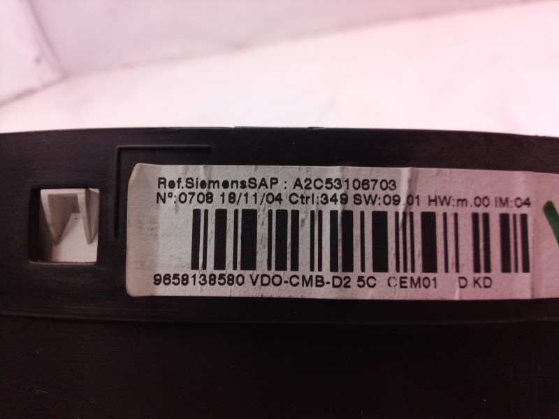 Recambio de cuadro instrumentos para peugeot 407 sport referencia OEM IAM 9658138580 9658138580 9658138580