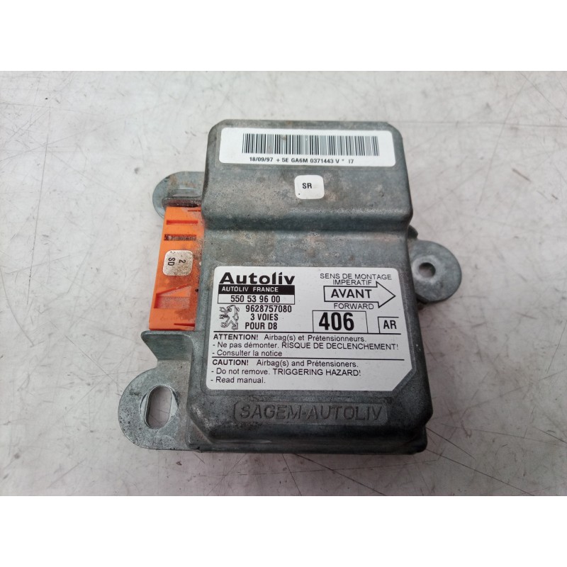 Recambio de centralita airbag para peugeot 406 berlina (s1/s2) stdt referencia OEM IAM 9628757080 9628757080 9628757080