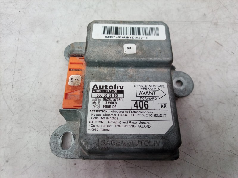 Recambio de centralita airbag para peugeot 406 berlina (s1/s2) stdt referencia OEM IAM 9628757080 9628757080 9628757080