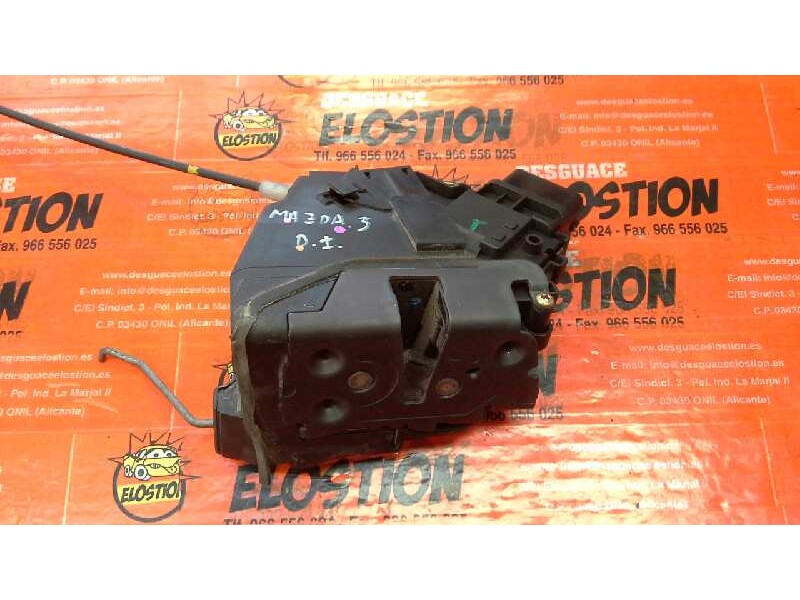 Recambio de cerradura puerta delantera izquierda para mazda 3 berlina (bk) referencia OEM IAM    Recambio de cerradura puerta delantera izquierda para mazda 3 berlina (bk) referencia OEM IAM