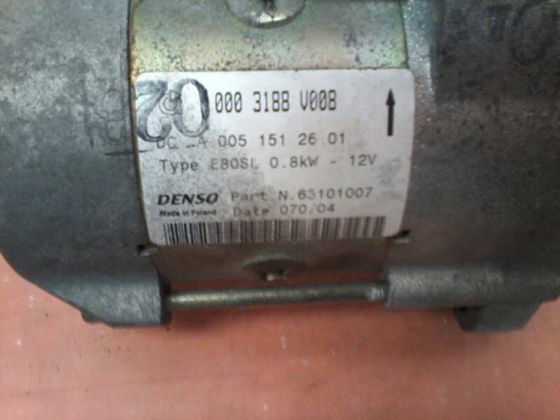 Recambio de motor arranque para smart coupe básico (45kw) referencia OEM IAM 0003188V008 0003188V008 0003188V008