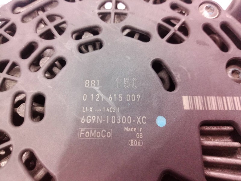 Recambio de alternador para ford s-max (ca1) trend referencia OEM IAM 6G9N10300XC 6G9N10300 0121615009