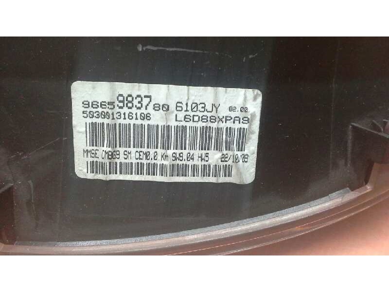 Recambio de cuadro instrumentos para peugeot partner kasten confort l1 referencia OEM IAM 9665983780 9665983780 9665983780