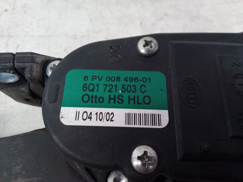 Recambio de potenciometro pedal para volkswagen polo (9n1) conceptline referencia OEM IAM 6Q1721503 6Q1721503 6Q1721503