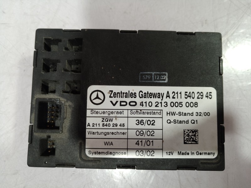 Recambio de modulo electronico para mercedes-benz clase e (w211) berlina 2.2 cdi cat referencia OEM IAM A2115402945 A2115402945 