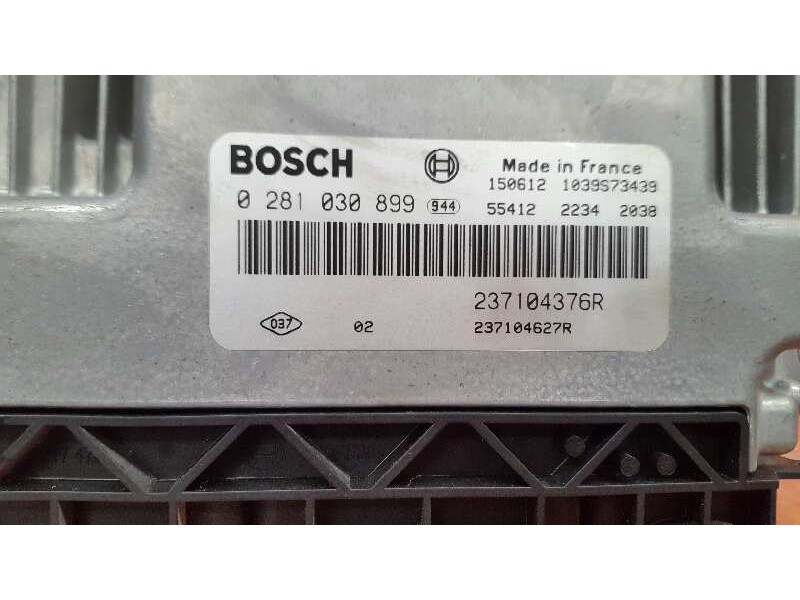 Recambio de centralita motor uce para renault kangoo ii break referencia OEM IAM 0281030899 237104376R 0281030899
