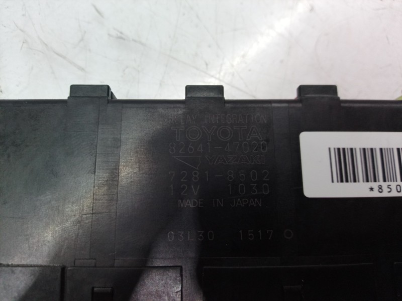 Recambio de caja reles / fusibles para toyota yaris active referencia OEM IAM 8264147020 8264147020 72818502