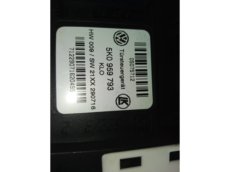 Recambio de elevalunas delantero izquierdo para volkswagen caddy ocio maxi outdoor bmt referencia OEM IAM 5K0959793 2K5959701 5K