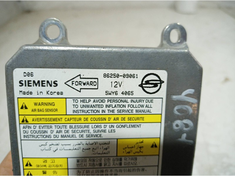 Recambio de centralita airbag para ssangyong kyron 200 xdi 2wd referencia OEM IAM 8625009061 8625009061 8625009061