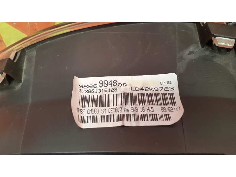 Recambio de cuadro instrumentos para citroën berlingo cuadro sx referencia OEM IAM 9666904880 9666904880 9666904880