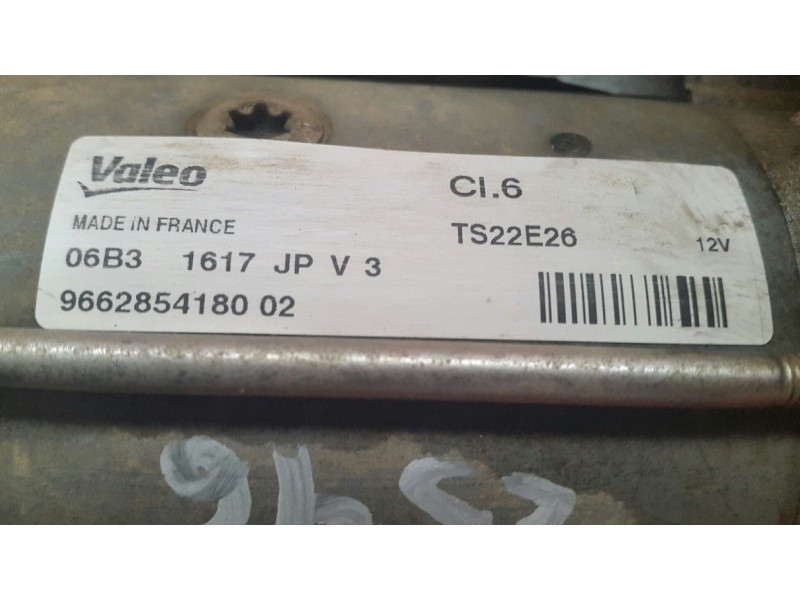 Recambio de motor arranque para citroën berlingo cuadro sx referencia OEM IAM 5802AE 966285418002 5802AE