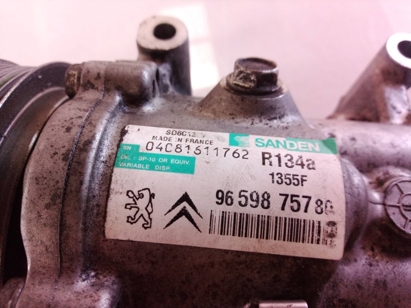 Recambio de compresor aire acondicionado para peugeot 308 confort referencia OEM IAM 9659875780 9659875780 04081611762
