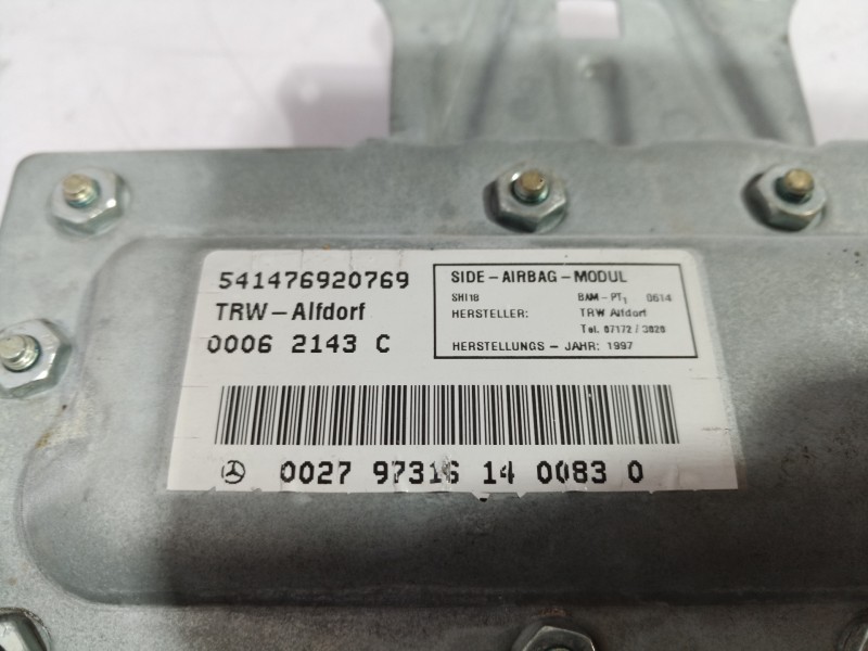 Recambio de airbag lateral delantero derecho para mercedes-benz clase clk (w208) coupe referencia OEM IAM 00062143C 00062143C 00
