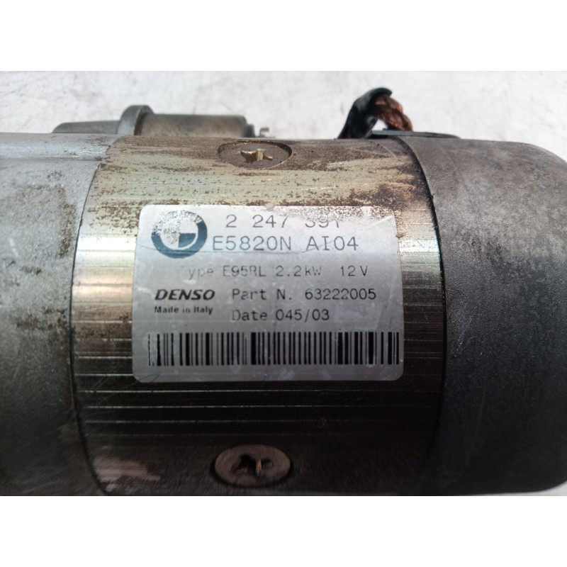 Recambio de motor arranque para bmw serie 5 berlina (e39) 530d exclusive referencia OEM IAM 63222005 63222005 63222005