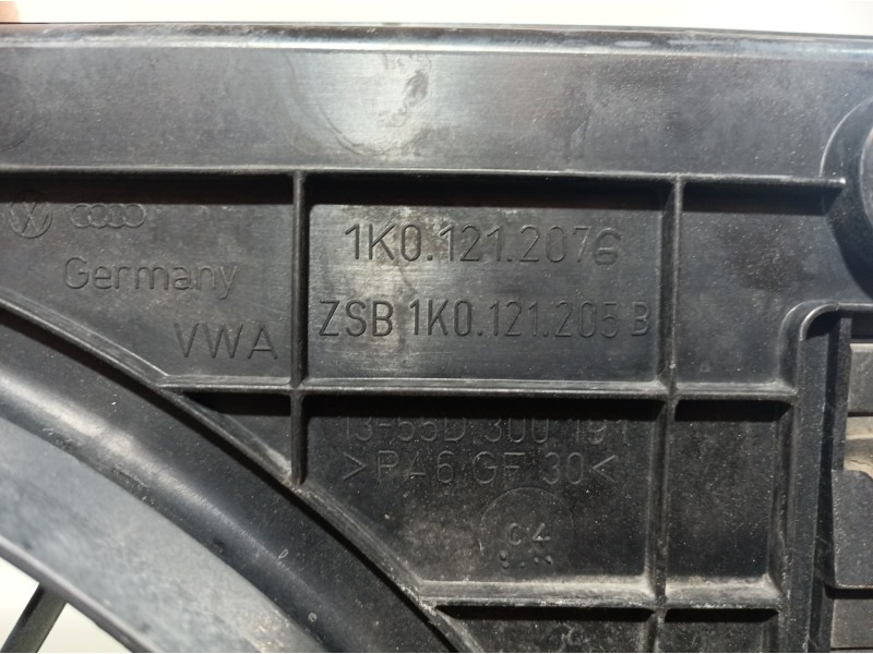 Recambio de electroventilador para volkswagen caddy ka/kb (2k) furgón economy referencia OEM IAM 1K0121207G 1K0121207G 1K0121205