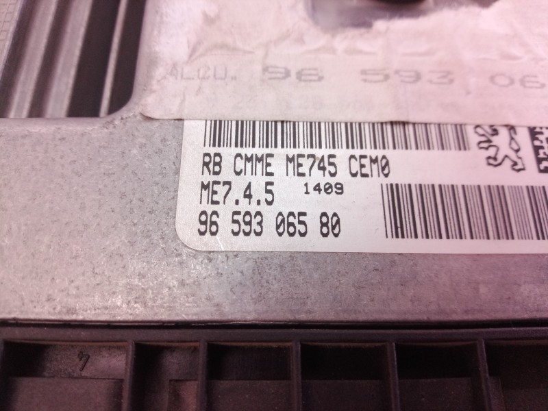 Recambio de centralita motor uce para peugeot 307 berlina (s2) d-sign referencia OEM IAM 9659306580 9659306580 9659306580