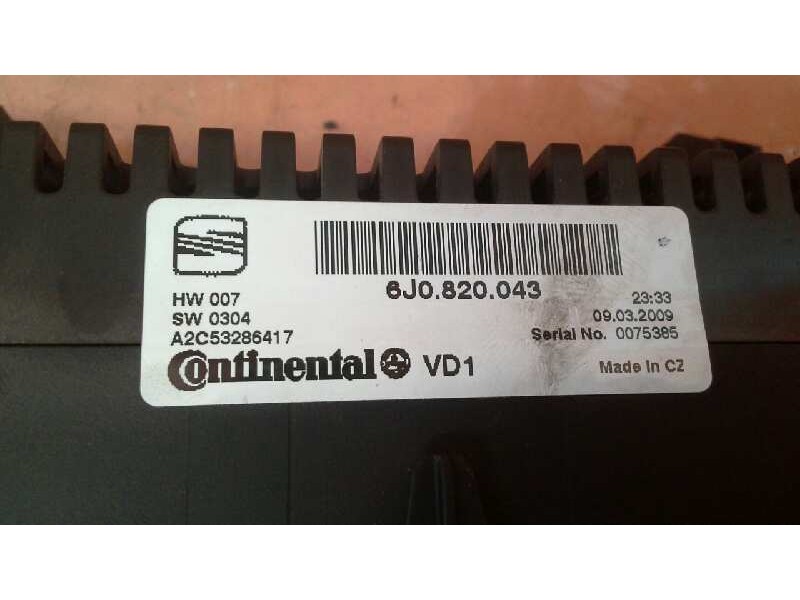 Recambio de mando climatizador para seat ibiza (6j5) reference referencia OEM IAM 6J0820043 6J0820043 6J0820043