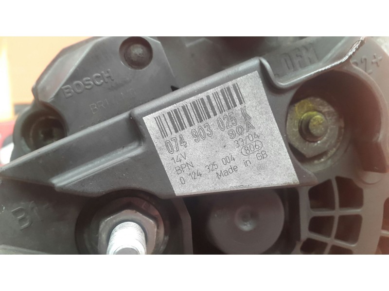 Recambio de alternador para volkswagen lt caja cerrada / combi (mod. 1997) 2.5 tdi referencia OEM IAM  0124325004 