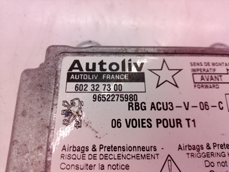 Recambio de centralita airbag para peugeot 206 berlina xs referencia OEM IAM 602327300 602327300 9652275980