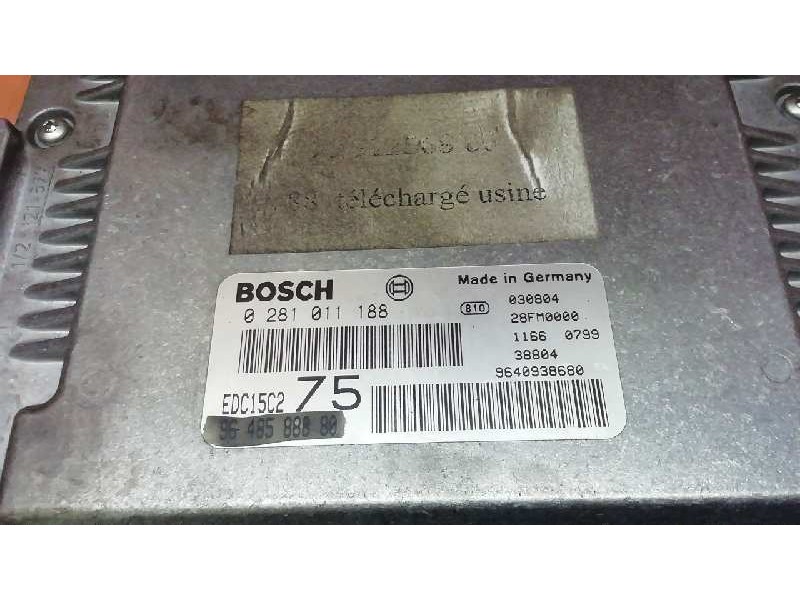 Recambio de centralita motor uce para peugeot 206 berlina xs referencia OEM IAM 9648588880 0281011188 