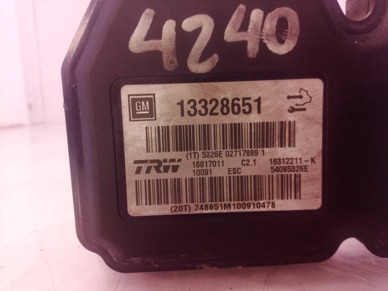 Recambio de abs para opel insignia berlina cosmo referencia OEM IAM 13328651 13328651 16312211