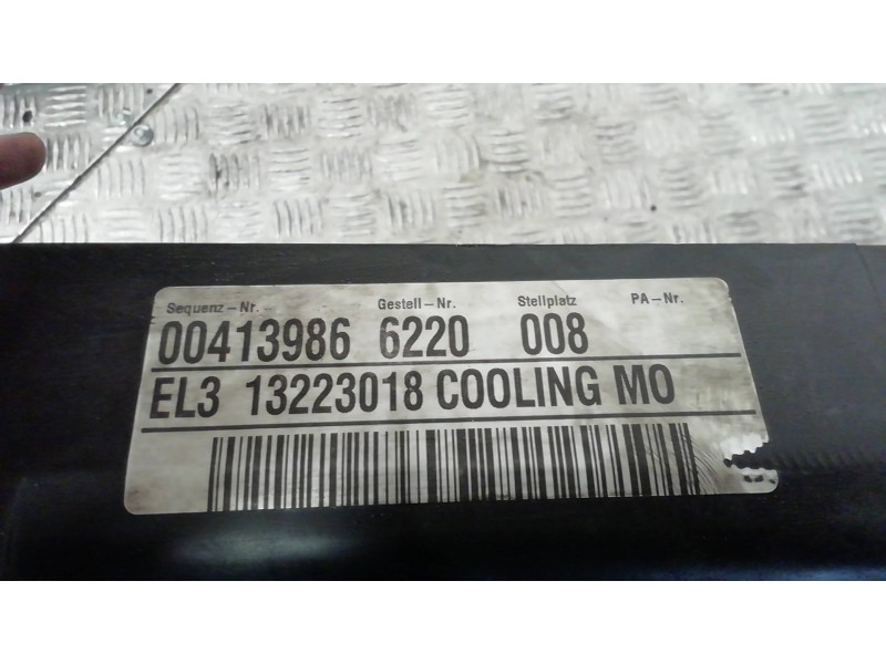 Recambio de electroventilador para opel insignia berlina cosmo referencia OEM IAM 13223018 13223018 13223018