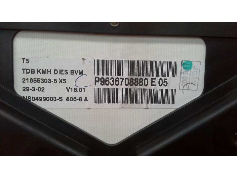 Recambio de cuadro instrumentos para peugeot 307 (s1) xr referencia OEM IAM 9636708880 9636708880 9636708880