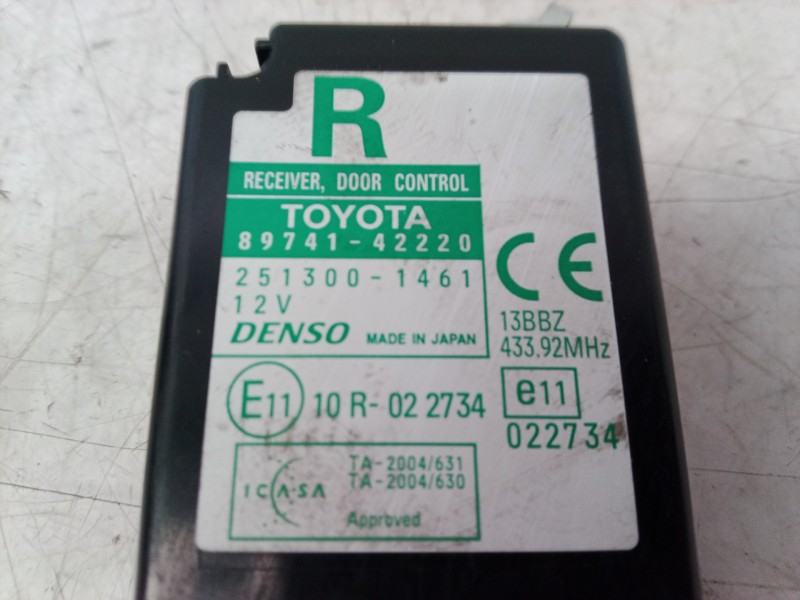 Recambio de centralita cierre para toyota rav 4 (a3) executive referencia OEM IAM 8974142220 8974142220 8974142220