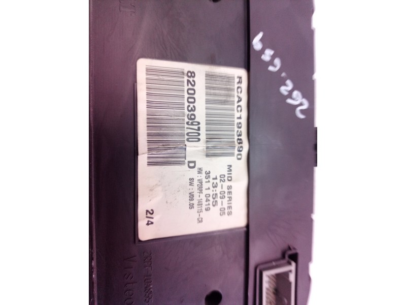 Recambio de cuadro instrumentos para renault megane ii berlina 5p authentique referencia OEM IAM 8200399700 8200399700 35110419