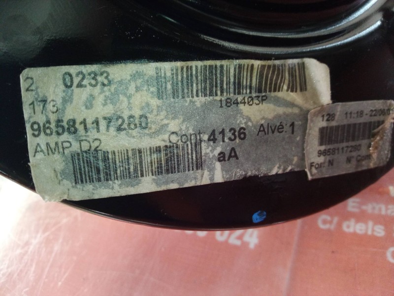 Recambio de servofreno para peugeot 407 st confort pack referencia OEM IAM 9657237380 9657237380 9658117280