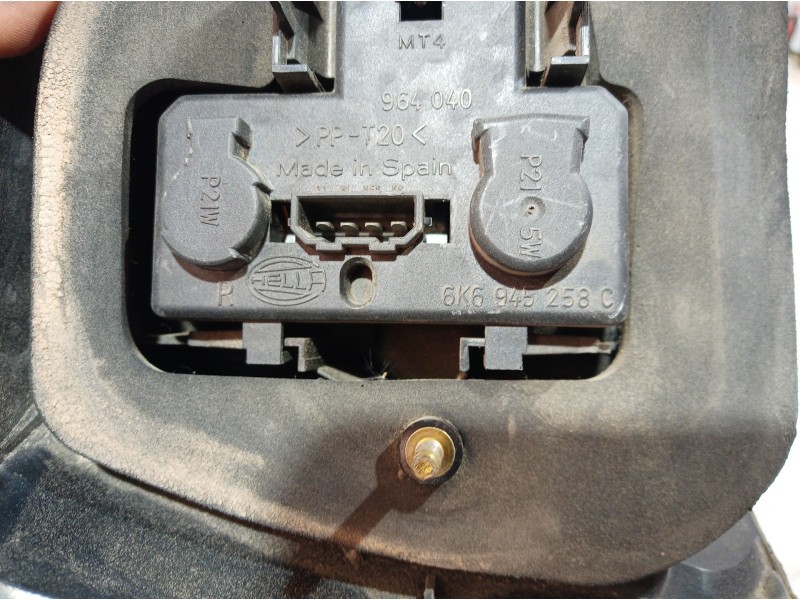 Recambio de piloto trasero derecho para seat ibiza (6k1) referencia OEM IAM 6K6945258C 6K6945258C 6K6945258