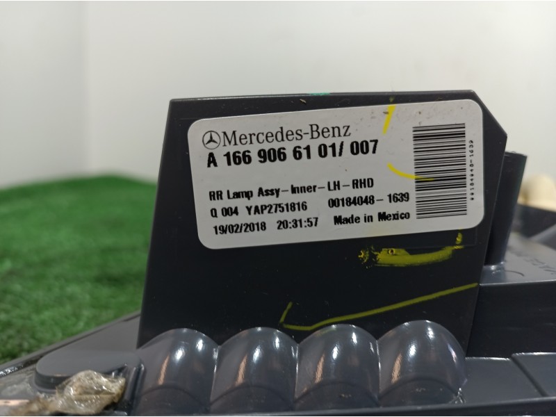 Recambio de piloto trasero izquierdo interior para mercedes-benz clase gle (w166) referencia OEM IAM A1669066101 A1669066101 A16