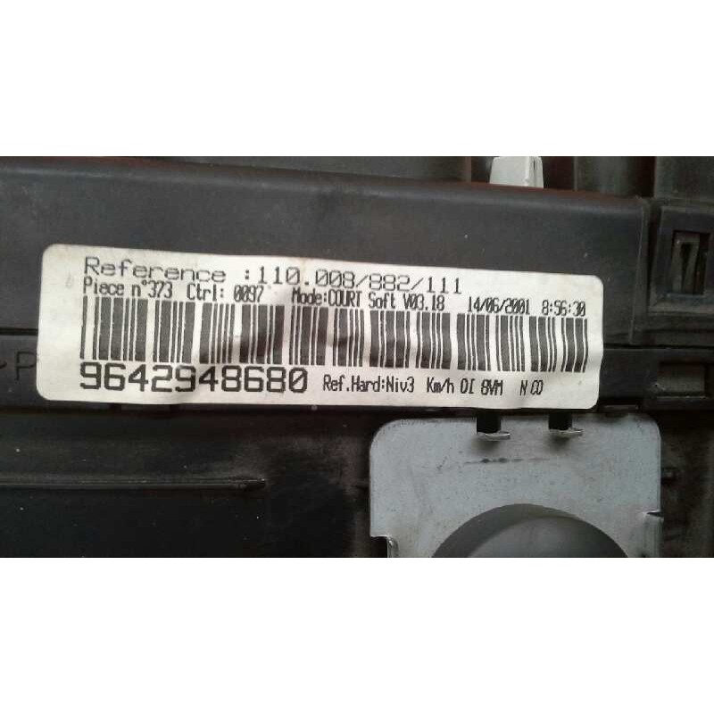 Recambio de cuadro instrumentos para peugeot 406 coupe (s1/s2) 2.2 hdi referencia OEM IAM 9642948680 9642948680 9642948680