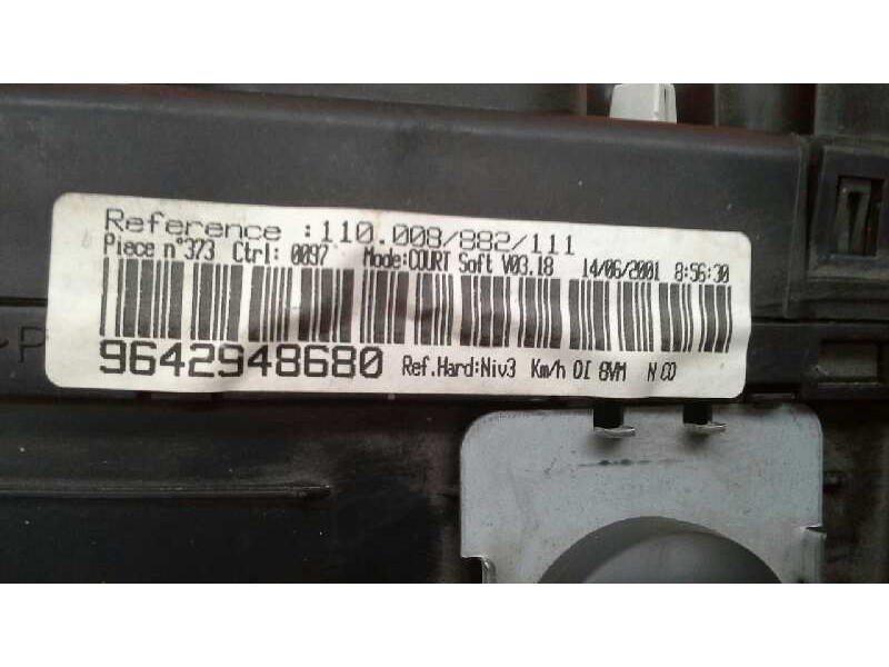 Recambio de cuadro instrumentos para peugeot 406 coupe (s1/s2) 2.2 hdi referencia OEM IAM 9642948680 9642948680 9642948680