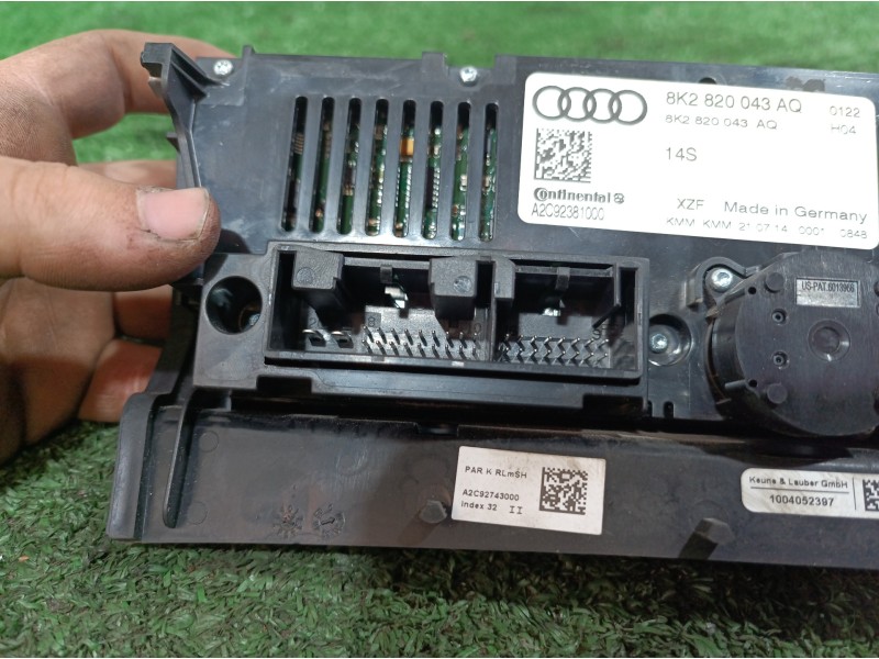 Recambio de mando climatizador para audi s5 cabriolet (8f7) referencia OEM IAM 8K2820043AQ 8K2820043AQ 8K2820043A