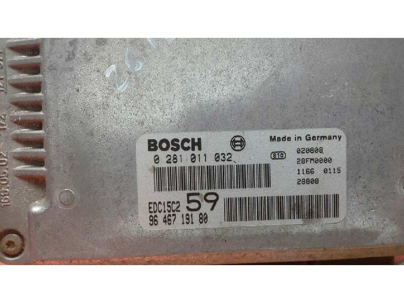 Recambio de centralita motor uce para peugeot 807 sr pack referencia OEM IAM 0281011032 9646719180 0281011032
